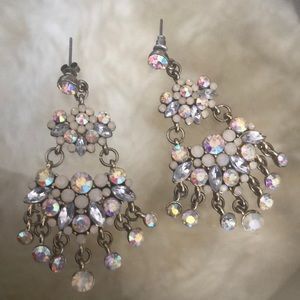 Sparkly Antique-Style Chandelier Earrings